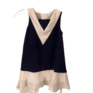 Balabala Kids Girls Navy & White Dress NWT Size 6-7 Years